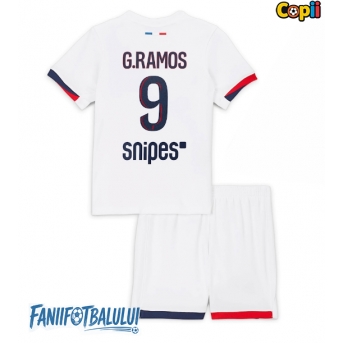 Paris Saint-Germain Goncalo Ramos #9 Echipament de Fotbal Replică 2025-26 Copii Deplasare (+ Șorturi)